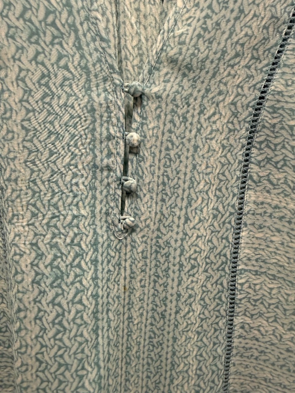 Joie Long SleeveSilkBlouse with Buttons and trim-Size S